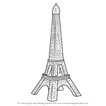How to Draw Mini Eiffel Tower