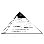 How to Draw Pyramid of Egypt for Kids