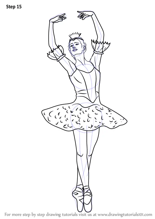 How to Draw a Ballerina  Easy Drawing Art