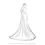 How to Draw a Bridal Gown