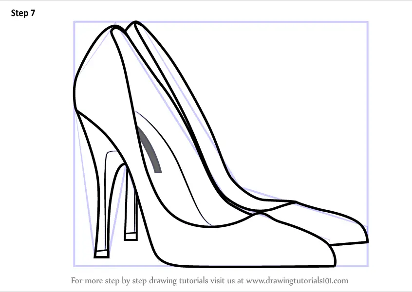 Continuous draw one line women shoes icon. Lady sandal highheel shoes  outline. Fashion shoe design. Elegant women's shoe with colored flat  background. Vector illustration with single line drawing 23810558 Vector Art  at
