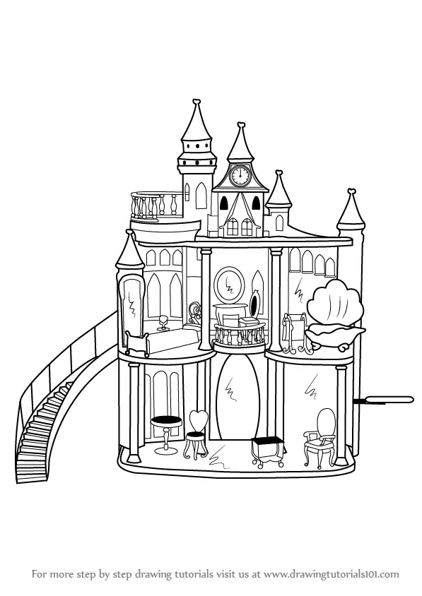 Draw Characters for Barbie House Worksheet