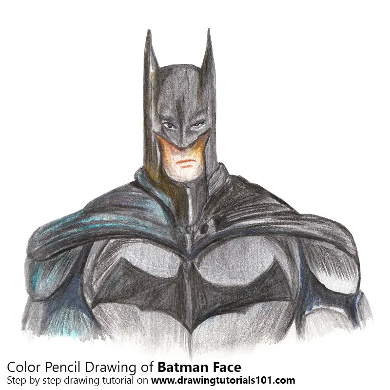 How to Draw Batman Face (Batman) Step by Step