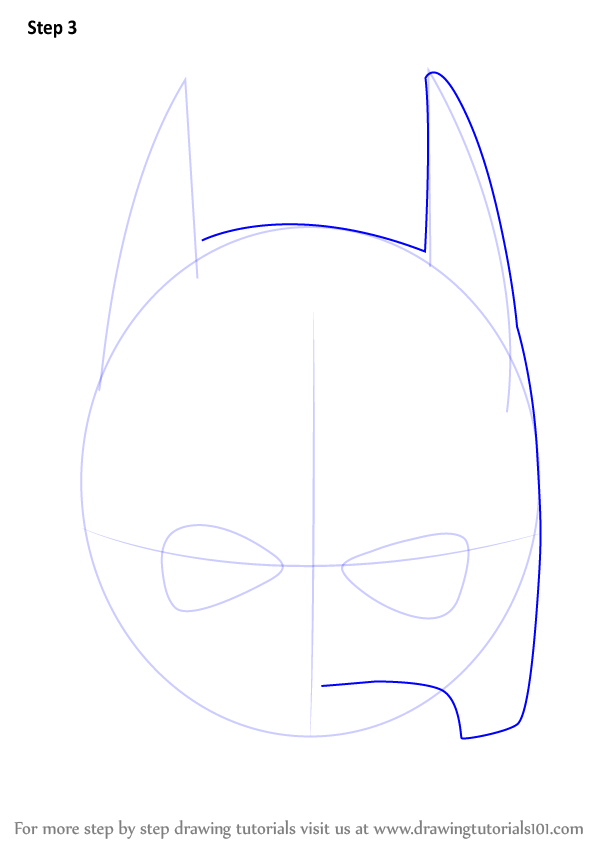 How To Draw Batman Mask (batman) Step By Step 