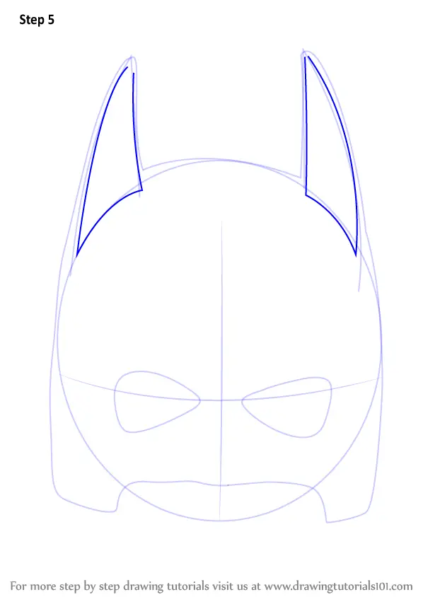 How to Draw Batman Mask (Batman) Step by Step