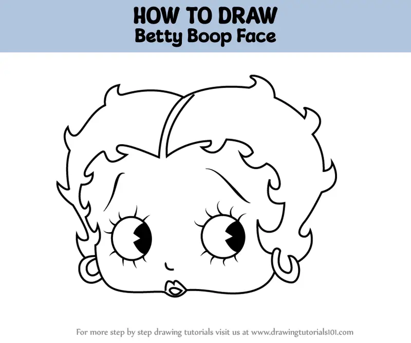 How To Draw Betty Boop, Step by Step, Drawing Guide, by Dawn