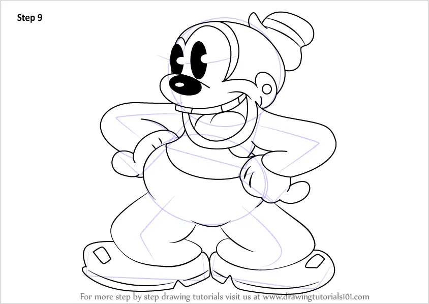 Learn How to Draw Bosko (Bosko) Step by Step : Drawing ...