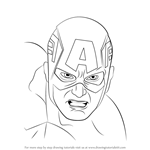How to Draw Captain America Face
