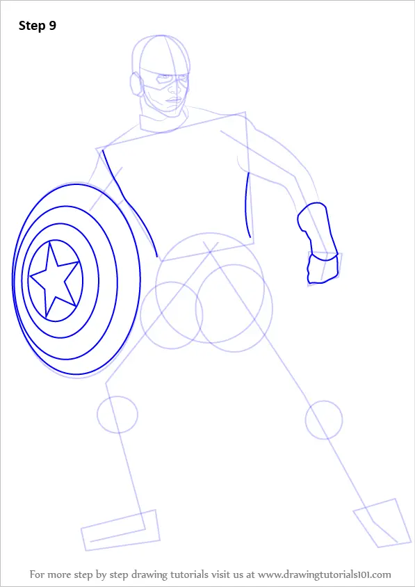 How to Draw Captain America (Captain America) Step by Step ...