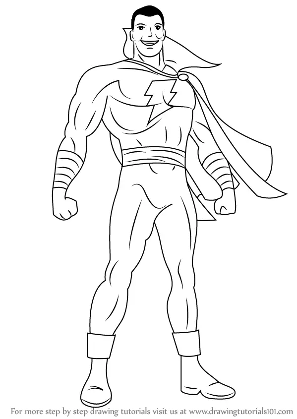How to draw a Superhero - Easy Drawing Art