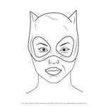 How to Draw Catwoman Face