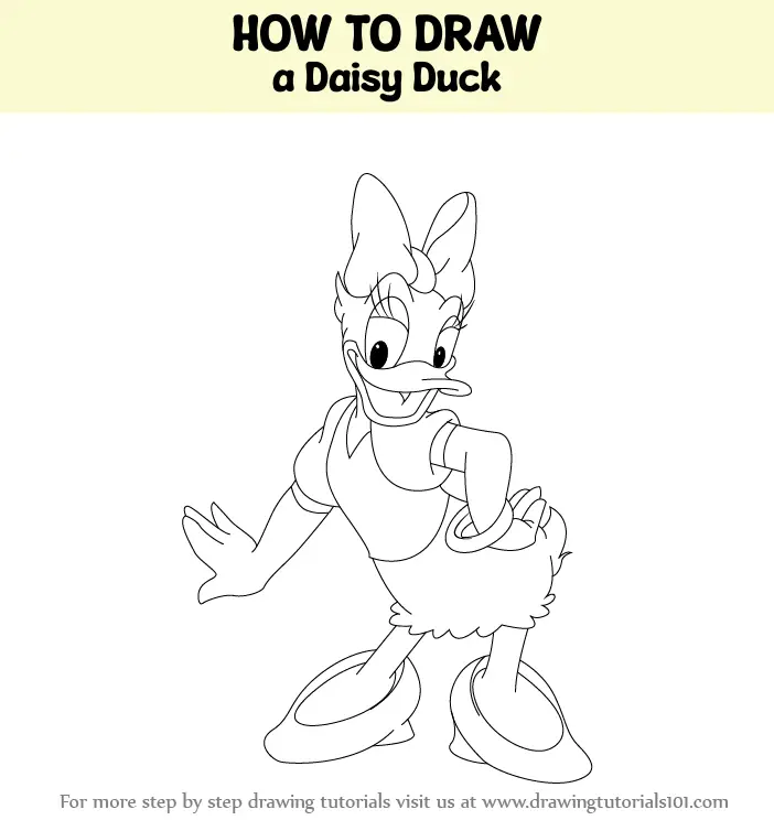 Cute Daisy Duck Chibi Wood Print by Kimberly A Gibbs - Pixels