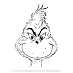 How to Draw The Grinch Face