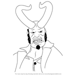 How to Draw Hellboy with Horns