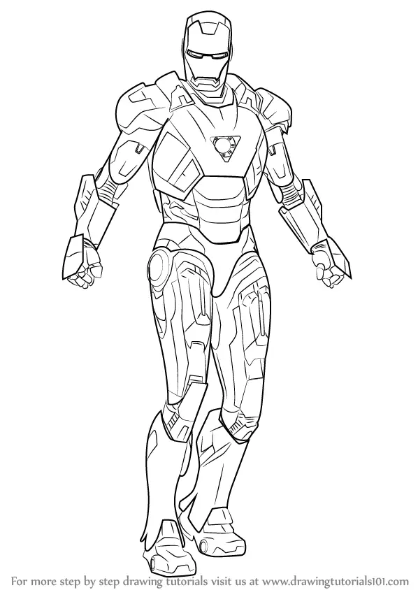 Learn How to Draw Iron Man Iron Man Step by Step Drawing Tutorials