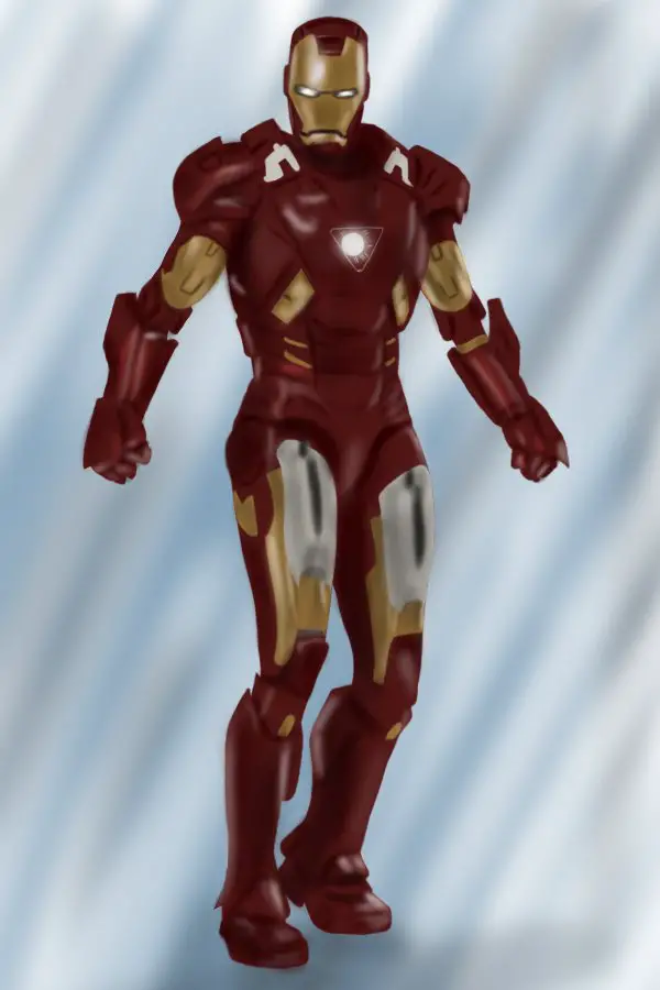 Learn How to Draw Iron Man (Iron Man) Step by Step : Drawing Tutorials