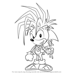How to Draw Manic the Hedgehog from Sonic the Hedgehog