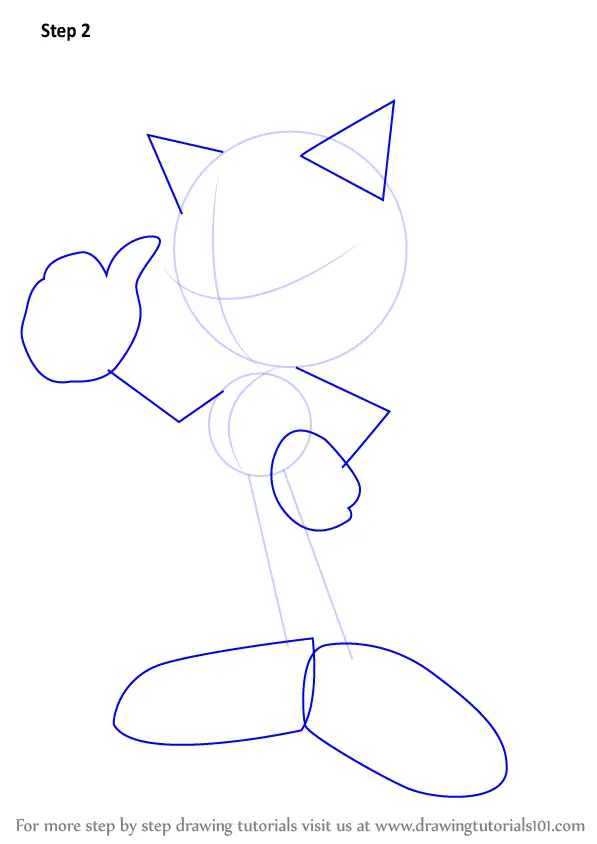 How To Draw Sonic Body