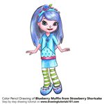 How to Draw Blueberry Muffin from Strawberry Shortcake