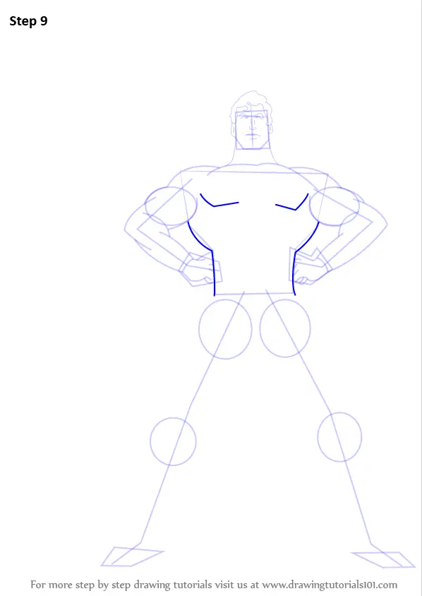 How to Draw Superman (Superman) Step by Step | DrawingTutorials101.com