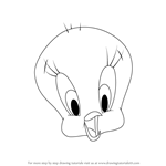 How to Draw Tweety Bird Face