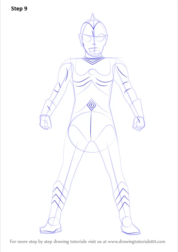 Learn How to Draw Ultraman 80 (Ultraman) Step by Step Drawing Tutorials