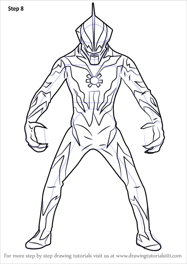 Learn How to Draw Ultraman Belial (Ultraman) Step by Step