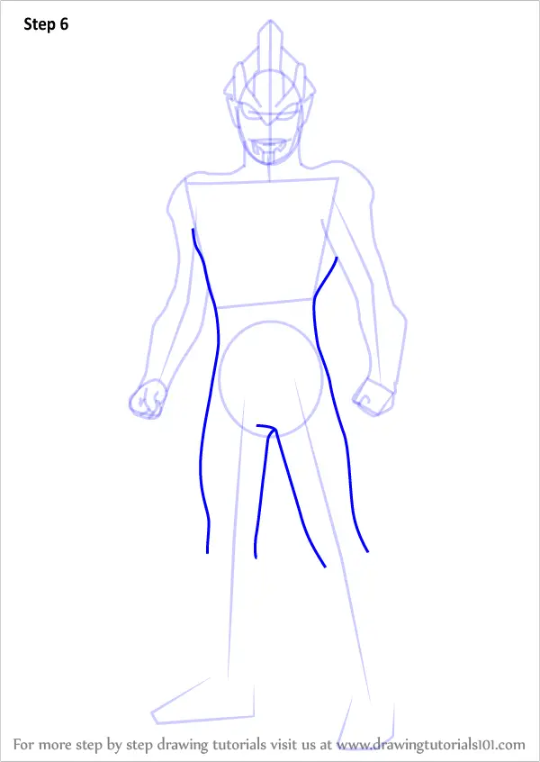 How to Draw Ultraman Ginga (Ultraman) Step by Step ...