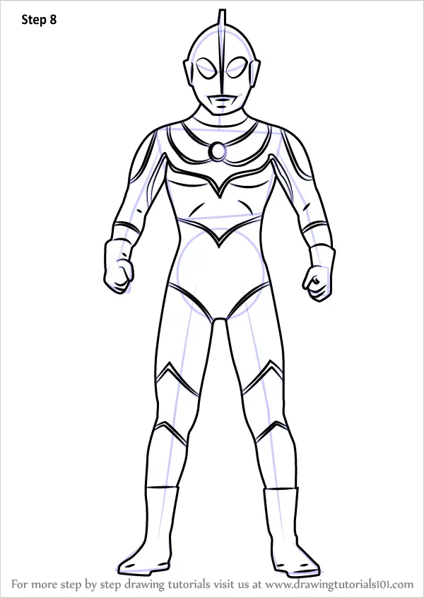 Learn How to Draw Ultraman Jack Ultraman Step by Step 