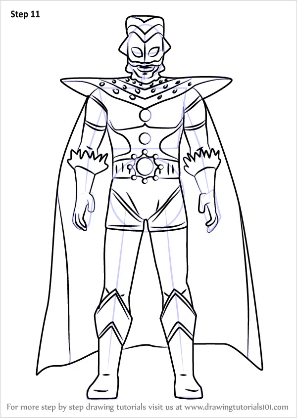 Learn How to Draw Ultraman King (Ultraman) Step by Step : Drawing Tutorials