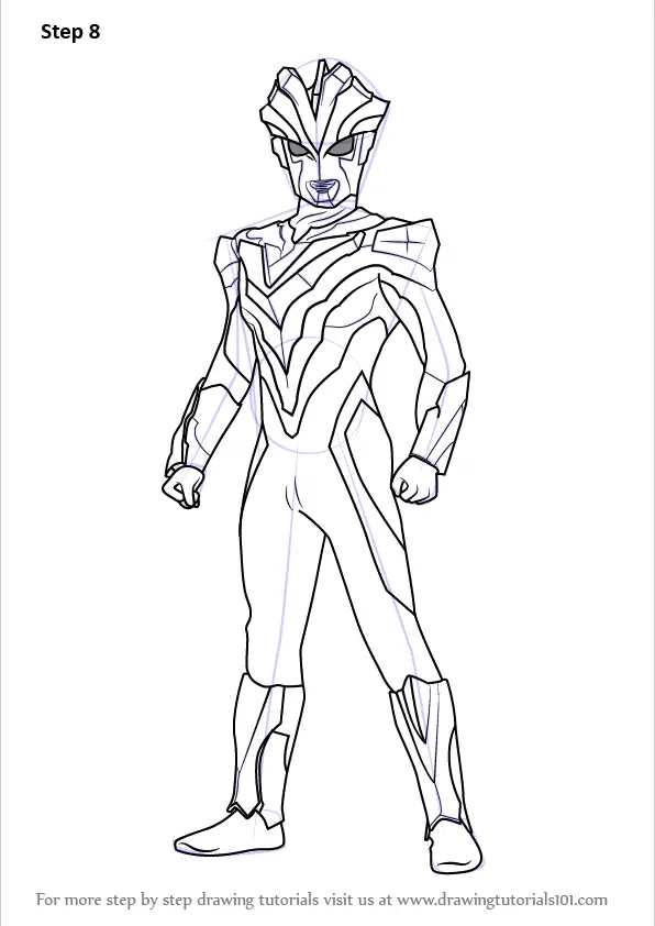 Learn How to Draw Ultraman Victory (Ultraman) Step by Step : Drawing