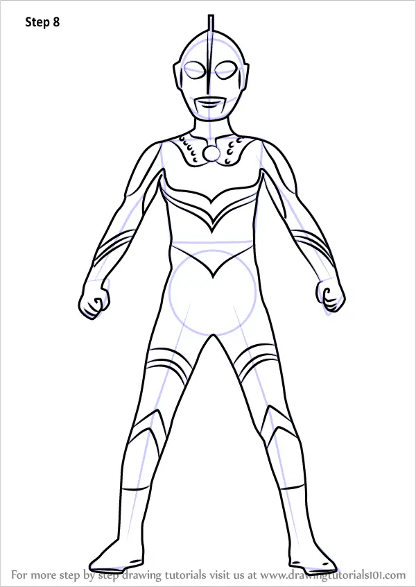 How to Draw Ultraman Zoffy (Ultraman) Step by Step