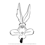 How to Draw Wile E. Coyote Face