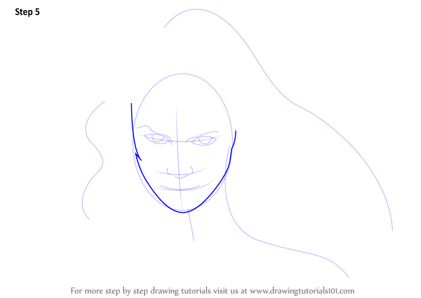 Learn How to Draw Wonder Woman Face (Wonder Woman) Step by Step