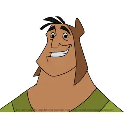 How to Draw Pacha from The Emperor's New Groove