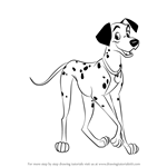 How to Draw Pongo from 101 Dalmations