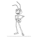 How to Draw Flik from A Bug's Life