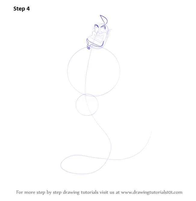 How To Draw The Genie From Aladdin (Aladdin) Step By Step ...