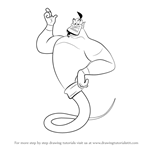 How to Draw The Genie from Aladdin