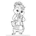 How to Draw Brittany from Alvin and the Chipmunks
