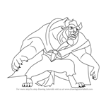 How to Draw Beast from Beauty and the Beast