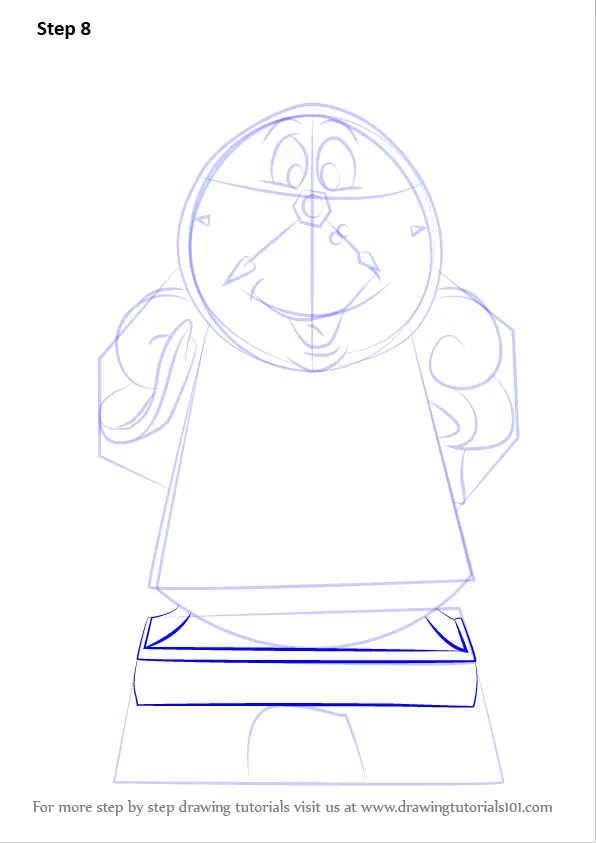 Learn How to Draw Cogsworth from Beauty and the Beast (Beauty and the