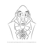 How to Draw Monsieur D'Arque from Beauty and the Beast