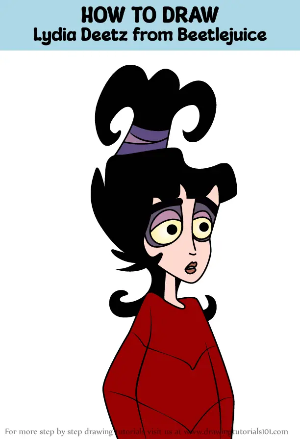 How to Draw Lydia Deetz from Beetlejuice (Beetlejuice) Step by Step