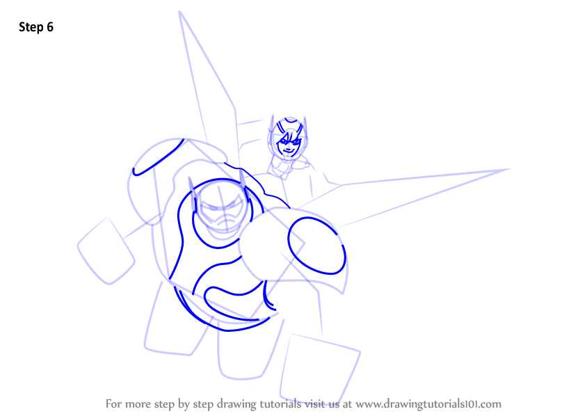 Learn How To Draw Baymax And Hiro From Big Hero 6 Big Hero 6 Step By