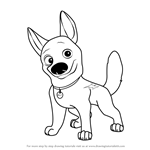 How to Draw Bolt the Dog