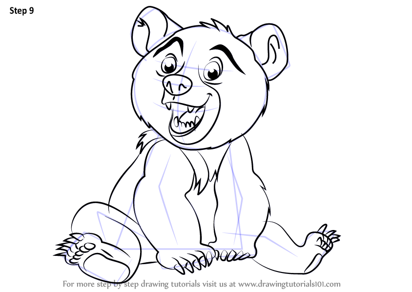 How to Draw Koda from Brother Bear (Brother Bear) Step by Step ...