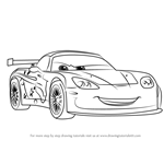 How to Draw Jeff Gorvette from Cars 3