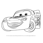 How to Draw Lightning McQueen from Cars 3
