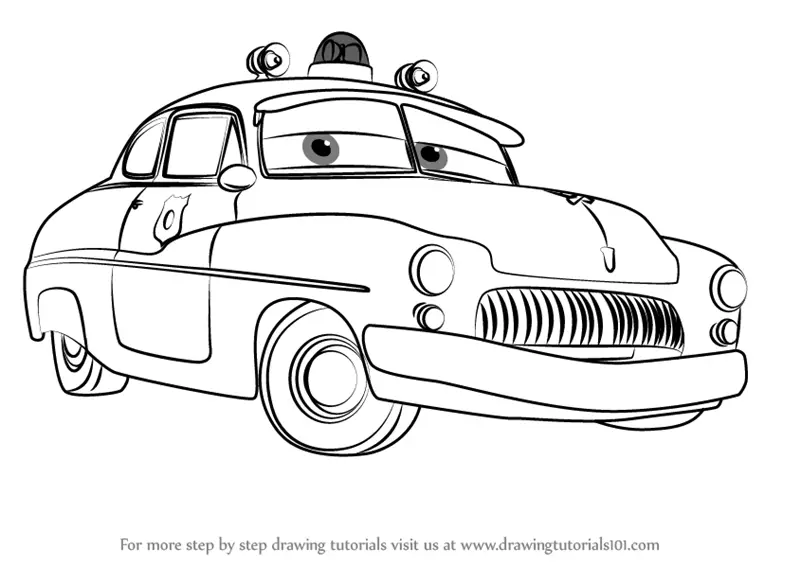 Download Step by Step How to Draw Sheriff from Cars 3 ...